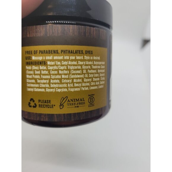 Every Man Jack Sandalwood Beard Butter Shea Cocoa Butter 4.0 Oz ea Paraben-Free - Picture 3 of 3
